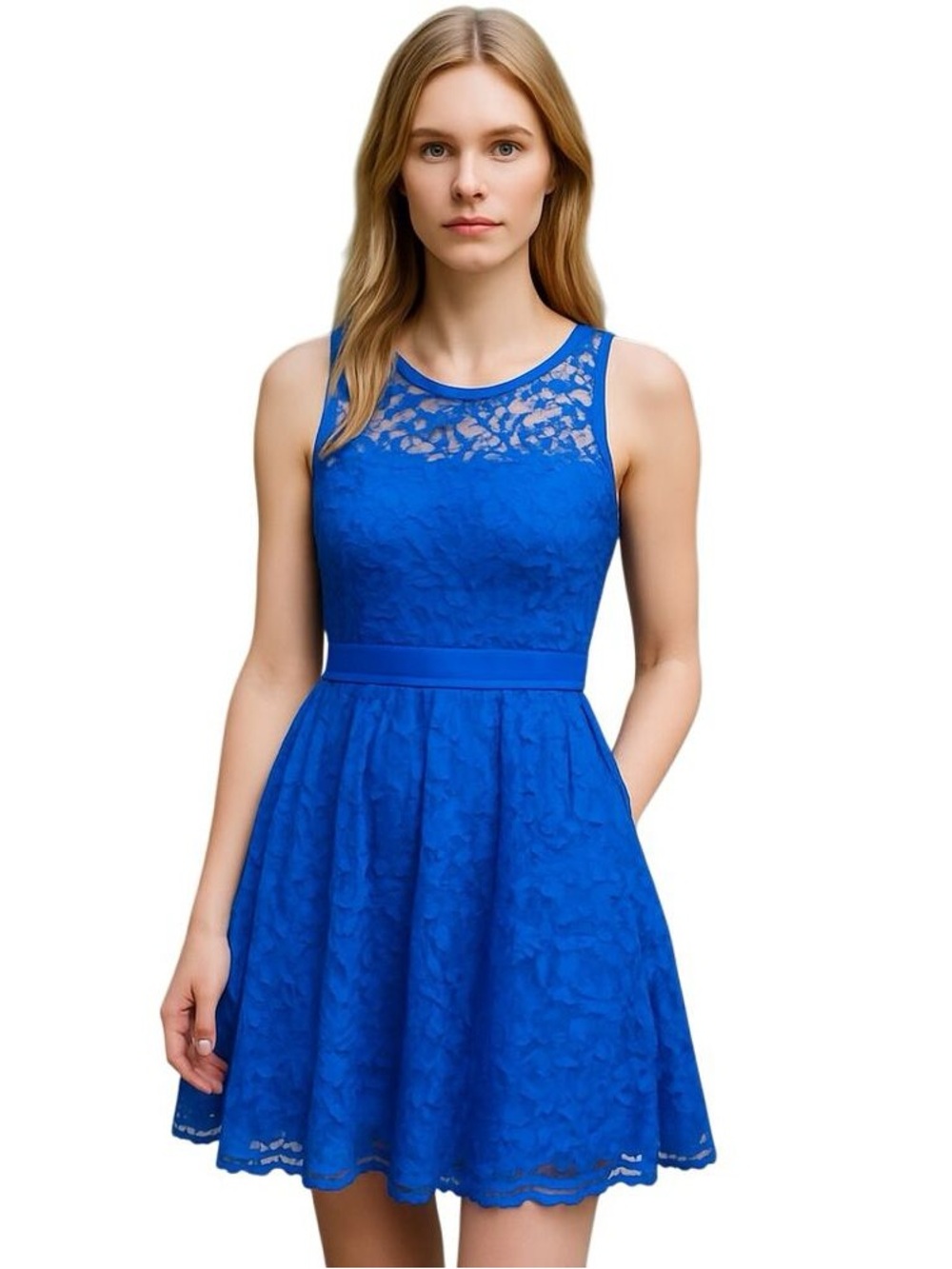 BB Dakota Royal Blue Lace size 10